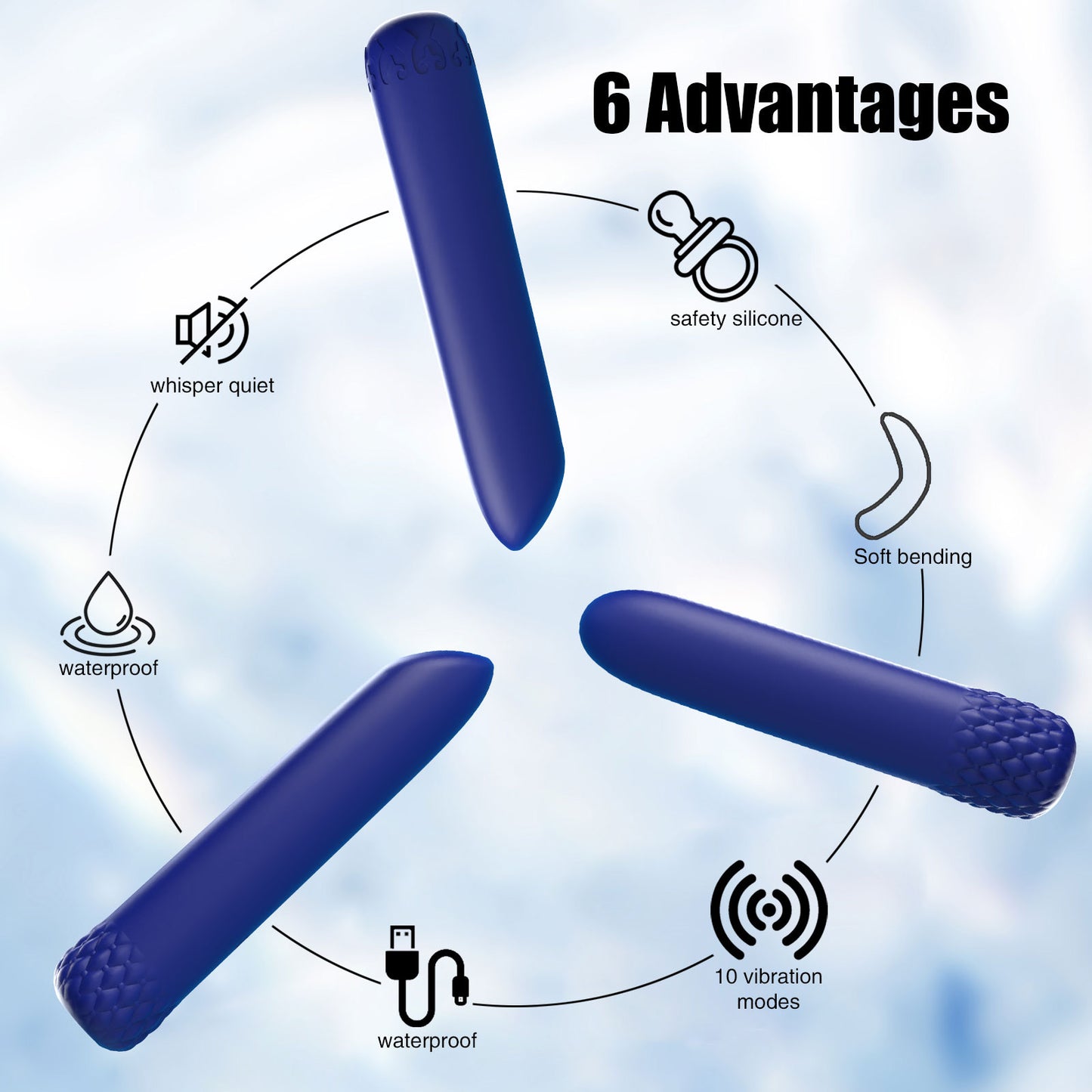 Mini Bullet Vibrator – Discreet Clitoral Stimulator | Powerful Waterproof Silicone Pocket Vibrator
