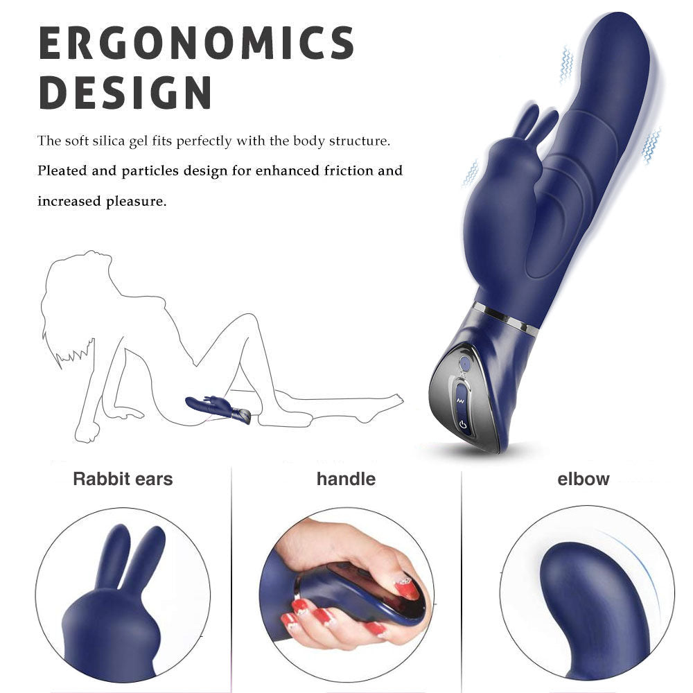 Intimate Ultra-Powerful Rabbit Vibrator – 10 Vibration Modes, Premium Silicone, Waterproof & Rechargeable