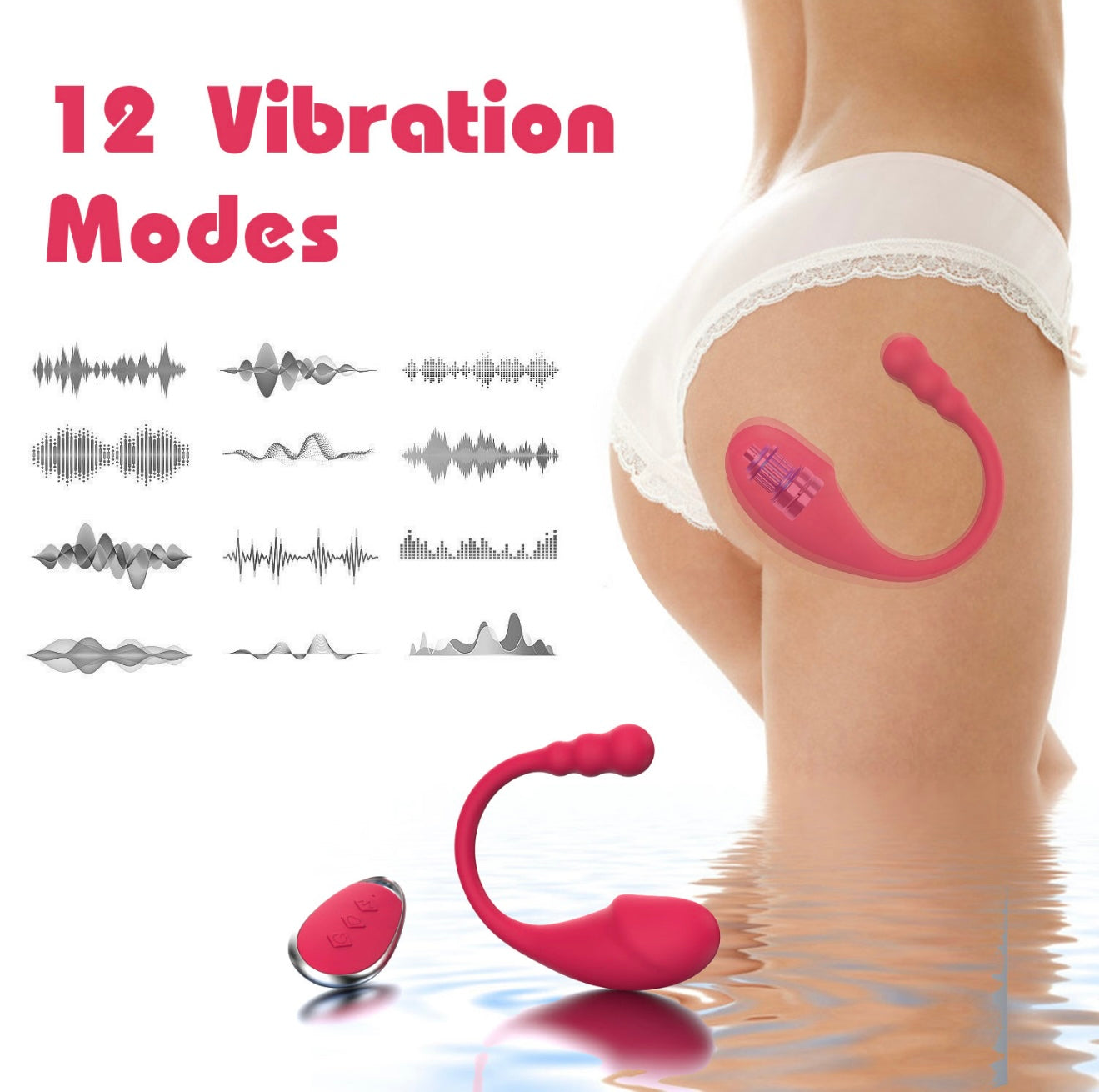 Remote Control Vibrating Egg – Silicone Wireless Bullet Vibrator for Women