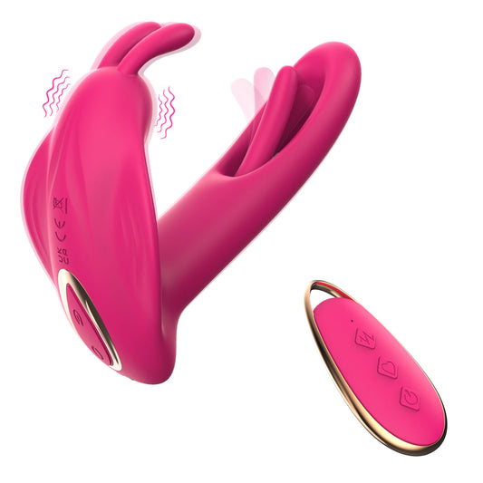 3-in-1 Rabbit Vibrator with Tapping Function – Remote Controlled Dual Stimulation Toy