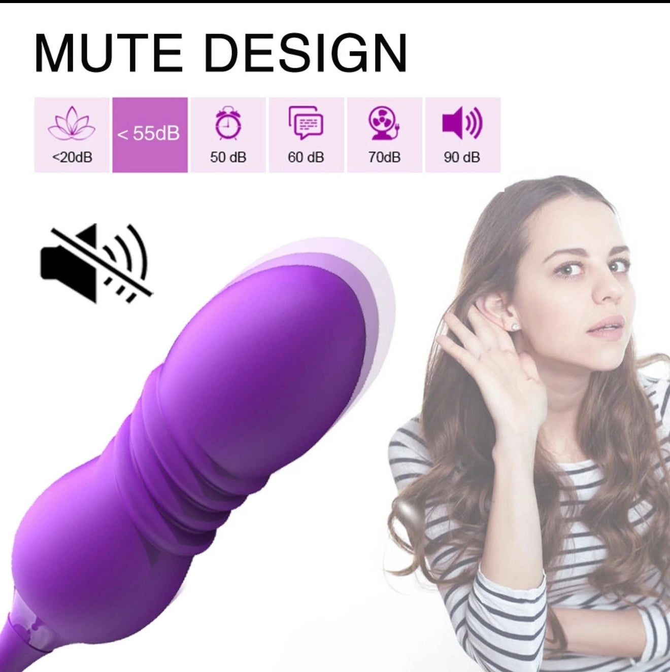 Telescopic G-Spot Vibrator for Women – Thrusting & Vibrating Dildo with Remote Control